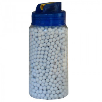 2000 x 6mm 0.12g Polished White Nylon Airsoft Pellets BB's