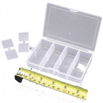 TERMINAL CLEAR BIT BOX 'SMALL ADJUSTABLE COMPARTMENTS' (J65)