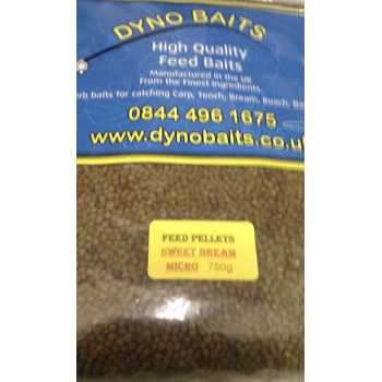 SWEET BREAM FLAVOUR FEEDER PELLETS ( MICRO ) ( DYNO BAITS ) 750g bag