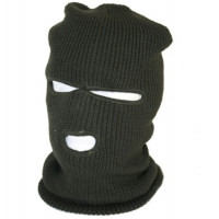 Fleece Lined Balaklava with Eye and Nose Portal Green