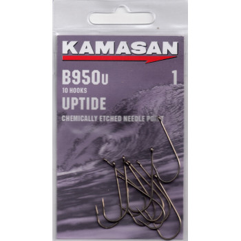 KAMASAN B950u UPTIDE SEA HOOKS SIZE 1 ( pack of 10 hooks )