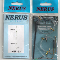 NERUS BOAT SEA RIGS 2 HOOK (SIZE 4/0 UPTIDE COD PENNEL ) NER153