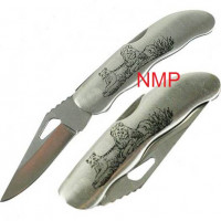 Folding Knive with Tiger, Lion Pattern (PK9836)