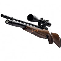 Webley Raider 12 Sporter PCP Pre Charged Air Rifle, Ambi Dextrous Wooden Stock 11.5 ft /lbs .177 calibre 14 shot