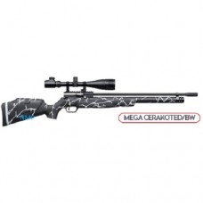 KRAL PUNCHER MEGA Black CERAKOTED, BW PCP AIR RIFLE .22 calibre 12 shot SYNTHETIC STOCK