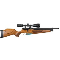 Webley Raider 12 Classic PCP Air Rifle, Integrated Quantum Silencer Ambi-Dextrous Walnut Wooden Stock 12 Shot .22 Calibre