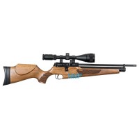 Webley Raider 12 Classic PCP Air Rifle, Ambi-Dextrous Walnut Wooden Stock 12 Shot .22 Calibre